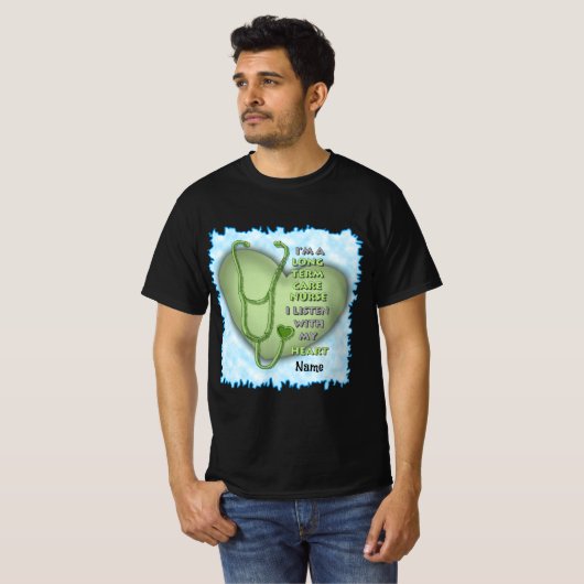 Groene Hart Lange Termijn Verpleegkundige T-shirt (Voorkant volledig)