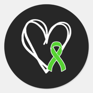 Groene Hart Lint Ondersteuning Geestelijke Gezondh Ronde Sticker