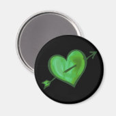 Groene Hart met Pijl Magneet (Voorkant / Achterkant)