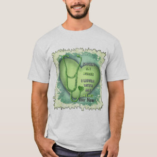 Groene Hart RN Geregistreerde Verpleegkundige T-shirt