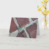 Groene Hart Rock op Pella, Iowa Brick Kaart (Gele Bloem)