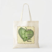 Groene hart uitzonderlijke verpleegkundige tote bag (Voorkant)