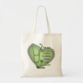 Groene hart uitzonderlijke verpleegkundige tote bag (Voorkant)