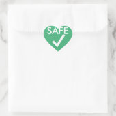 Groene Hart Veilig Voedsel voor Speciale Diëten Sticker (Tas)