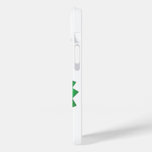 Groene hartdraak op wit Case-Mate iPhone case (Achterkant / Links)