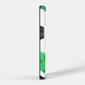 Groene hartdraak op wit iPhone hoesje (Rechterkant)