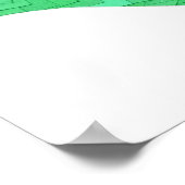 Groene hartdraak op wit poster (Hoek)