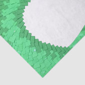 Groene hartdraak op wit tissuepapier (Detail)