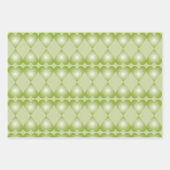 Groene, hartgeaccentueerde papiercadeauverpakking inpakpapier vel (Voorkant)