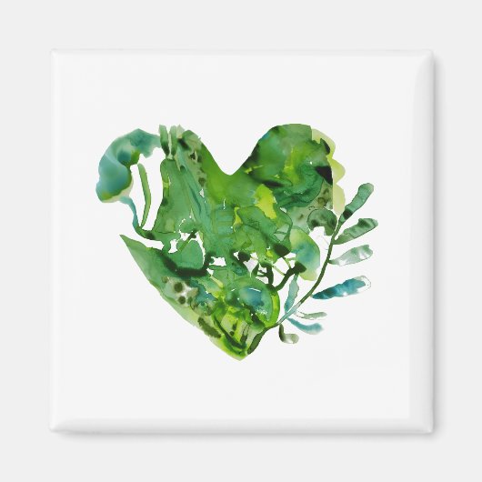 groene hartmagneet magneet (Voorkant)