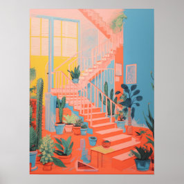 Groene Haven Stappen: Natuur Trap Poster