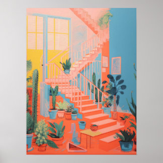 Groene Haven Stappen: Natuur Trap Poster