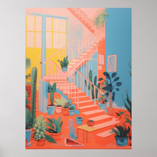 Groene Haven Stappen: Natuur Trap Poster (Voorkant)