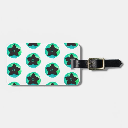 Groene Hawaïaanse Vloer Bagagelabel (Voorkant horizontaal)