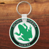 Groene Hawaii Kikker Sleutelhanger (Voorkant)