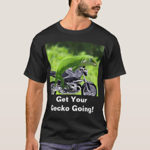 Groene Hawaiian Gecko Rider Donker T-shirt