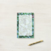 Groene Haworthia Succulent Plant Stickies Post-it® Notes (Op bureau)