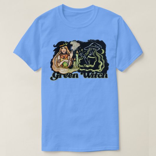 Groene heks 4201 t-shirt (Design voorkant)