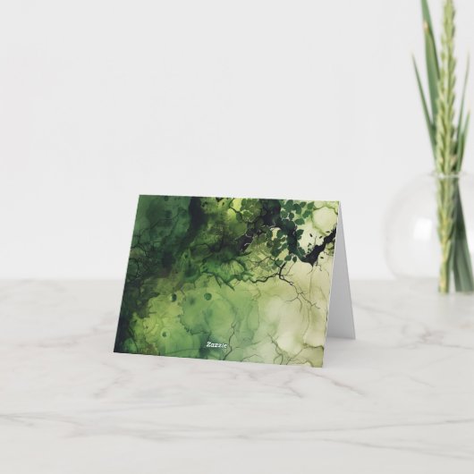 Groene heks Blank Kaart (Achterkant)