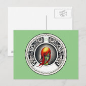 Groene heks briefkaart (Voorkant / Achterkant)