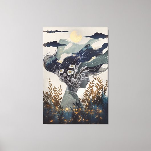 Groene heks canvas afdruk (Voorkant)