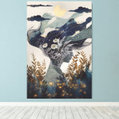 Groene heks canvas afdruk (Insitu (Houten vloer))