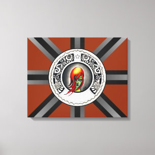 Groene heks canvas afdruk