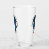 Groene heks en spoken Trick or treat Halloween Glas (Links)