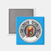 Groene heks magneet (Voorkant / Achterkant)