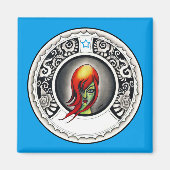 Groene heks magneet (Voorkant)