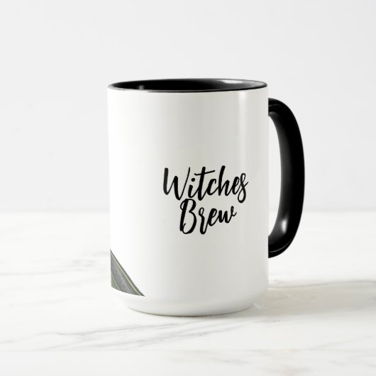 Groene heks met zwarte Mok katje (Voorkant rechts)