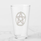Groene Heks Pagan Pentakel Natuur Wicca Glas (Achterkant)