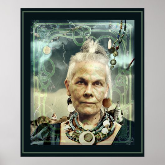 Groene heks poster (Voorkant)