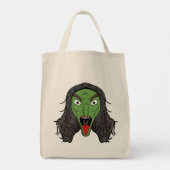 Groene Heks Snauw Tote Bag (Achterkant)