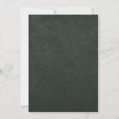 Groene Heksen Beige Bloemige Trouw Uitnodiging (Achterkant)