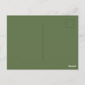 Groene Heksenmagie Briefkaart (Achterkant)