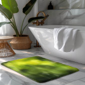 Groene, heldere achtergrond badmat