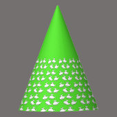 Groene Helikopter Verjaardagsfeestje Pet Feesthoedjes