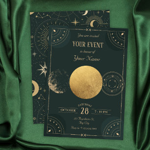 Groene hemelse Maan mystiek Kaart