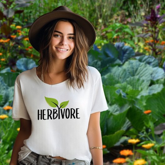 Groene herbivoor, veganistisch activisme t-shirt