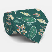 Groene Herfst laat Stropdas  (Opgerold)