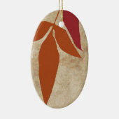 Groene herfst laat Vintage over Keramisch Ornament (Rechts)