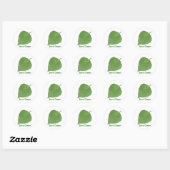 Groene herinneringsSticker opslaan Ronde Sticker (Vel)