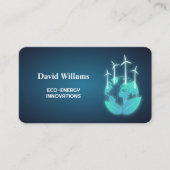 Groene hernieuwbare energie visitekaartje (Voorkant)