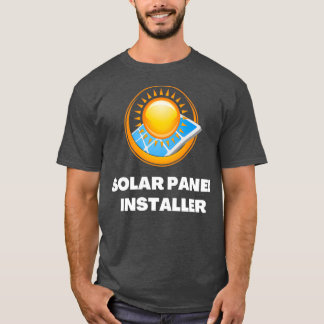 Groene hernieuwbare energie voor installateurs op  t-shirt