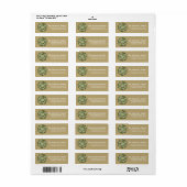  Groene het adresetiketten van de Terugkeer van de Etiket (Full Sheet)
