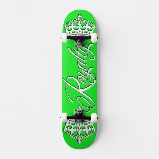 Groene het Dek van het Skateboard van de royalty (Voorkant)