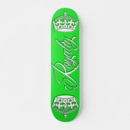 Groene het Dek van het Skateboard van de royalty