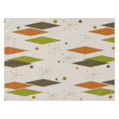 Groene het Patroon van de Diamant van het midden Tafelkleed (Voorkant (Horizontaal))