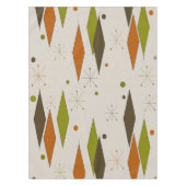 Groene het Patroon van de Diamant van het midden Tafelkleed (Voorkant)